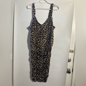 Torrid Brown Leopard Print Mini Dress